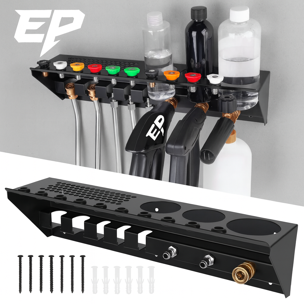 Pressure Washer Gun & Foam Cannon Holder with 1/4 Inch Quick Connector