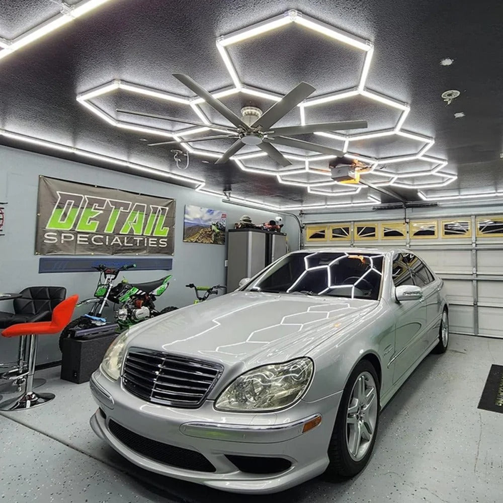 Ultra Bright Hexagon Garage Lights.720W 86400LM 6500K Hexagon LED Light