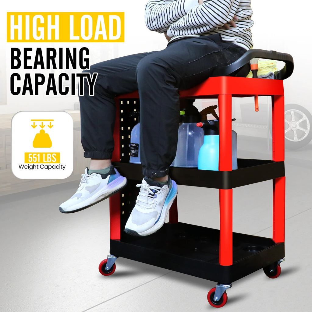 Auto 3 Tier Rolling Detail Cart