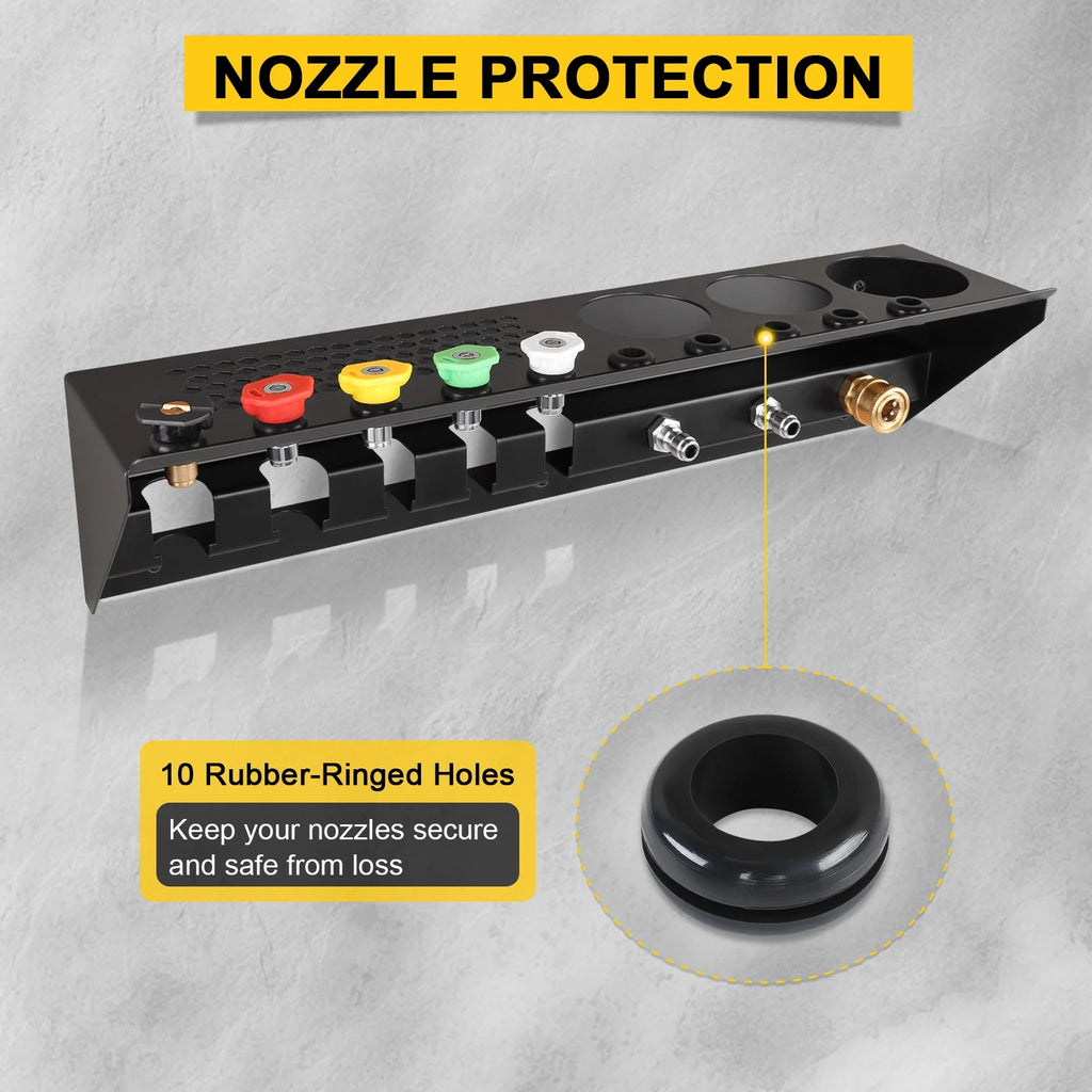 Pressure Washer Gun & Foam Cannon Holder with 1/4 Inch Quick Connector