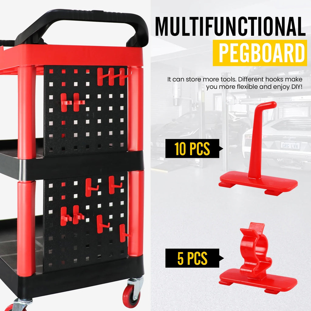 Auto 3 Tier Rolling Detail Cart